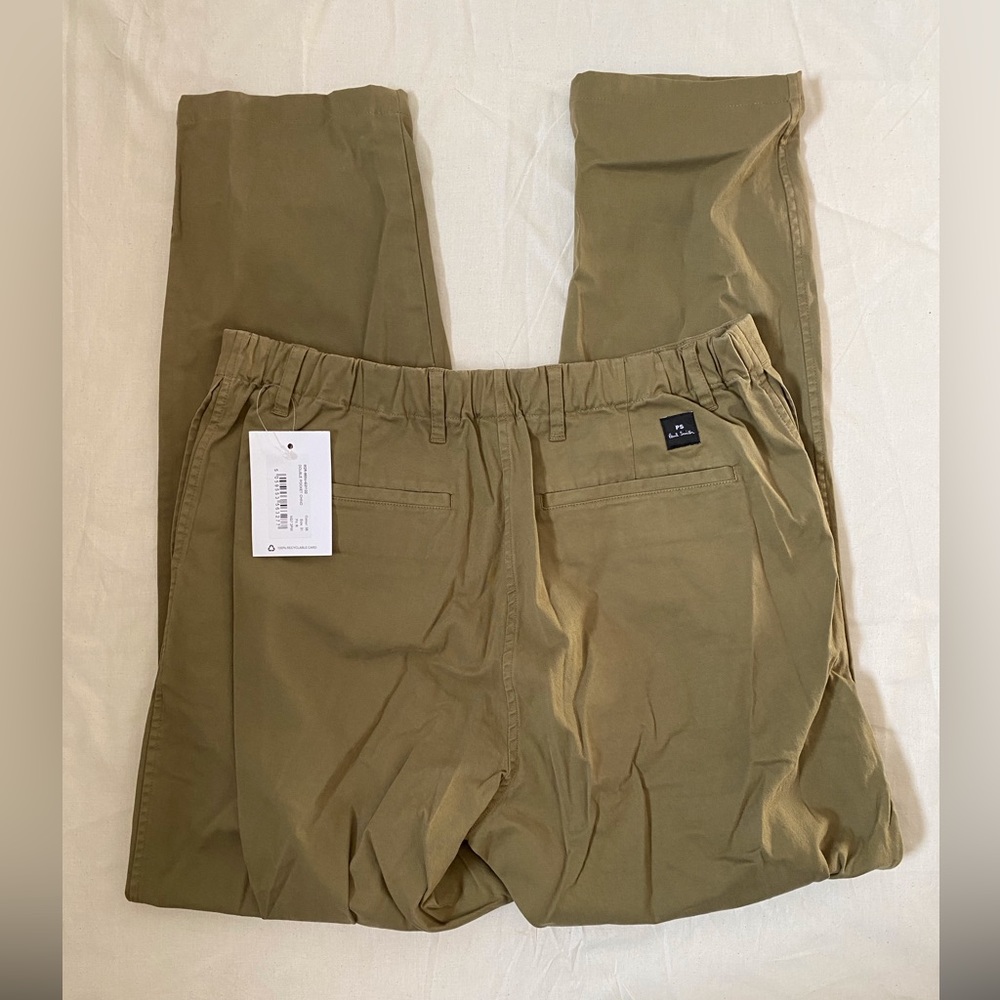 NWT PS by Paul Smith Safari Green Double Pocket Chino - Picture 2 of 4